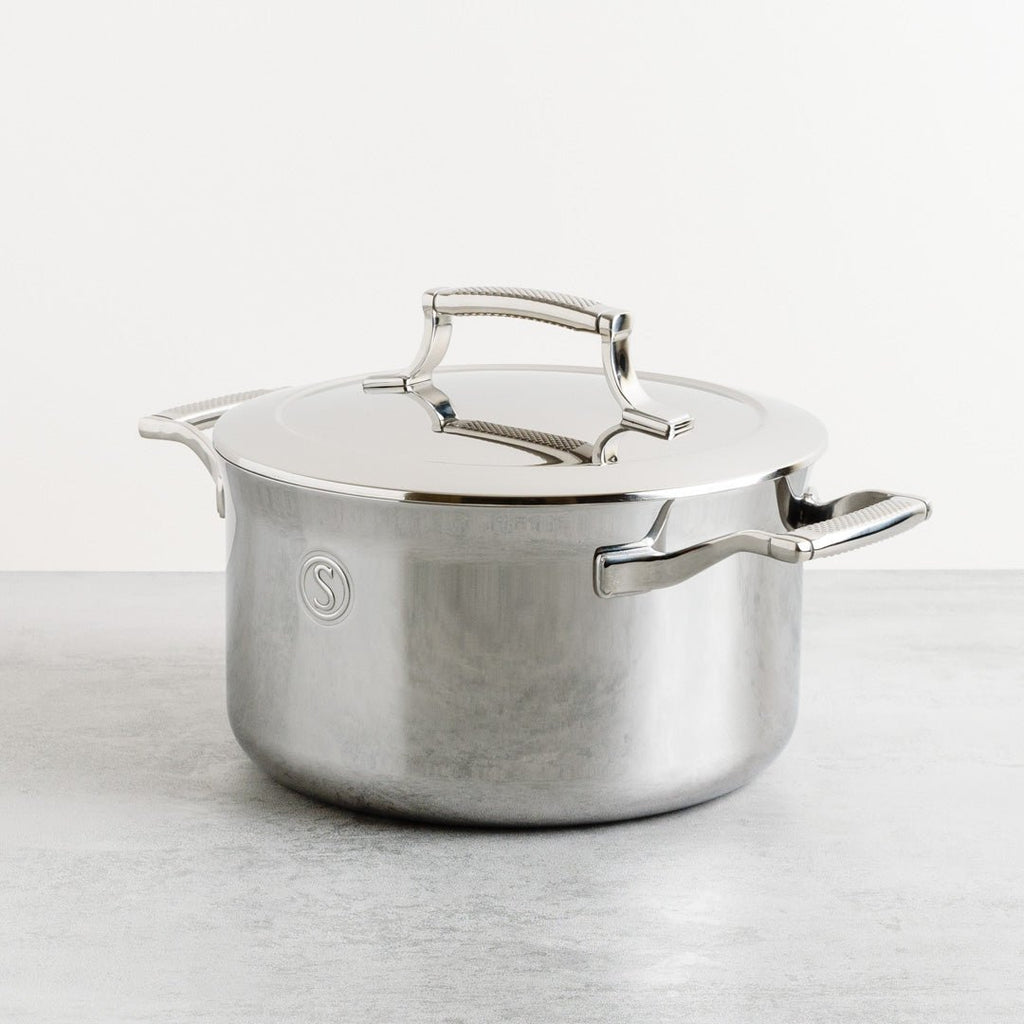 SAVEUR Selects - Tri-Ply Stainless Steel Casserole with Insulated Lid - Buy Me Once UK