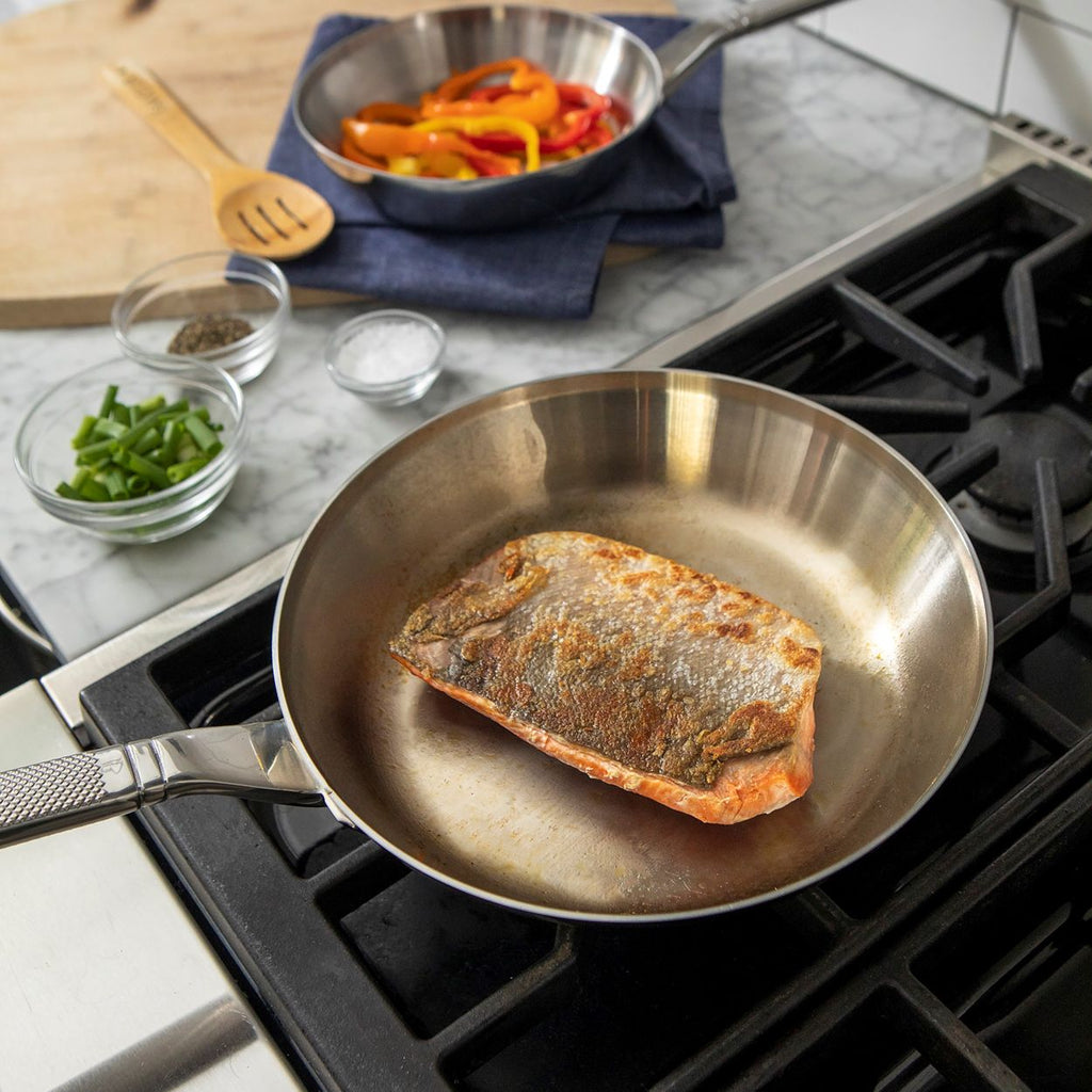 SAVEUR Selects - Tri-Ply Stainless Steel Frying Pan Set of 2 - Buy Me Once UK