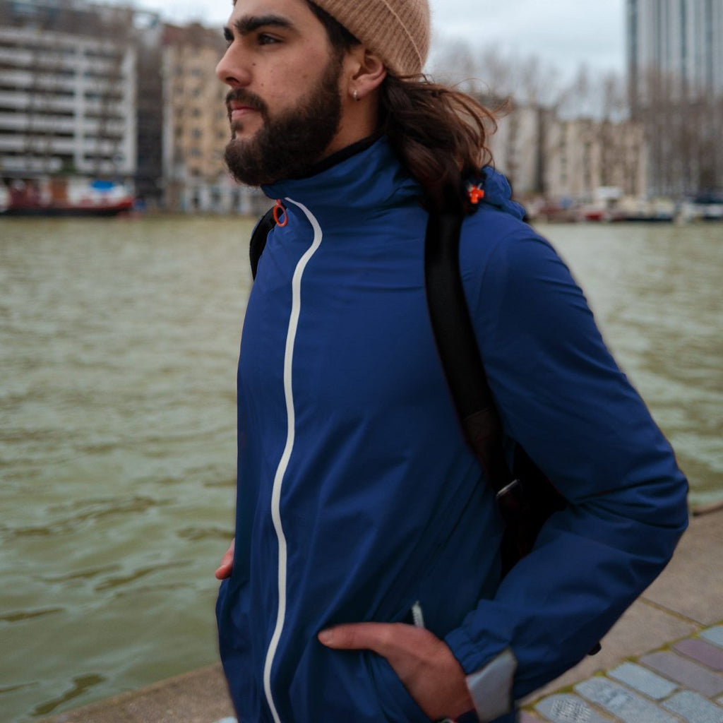 Labo Mono - Urban Waterproof Recycled Jacket, Midnight Blue - Buy Me Once UK