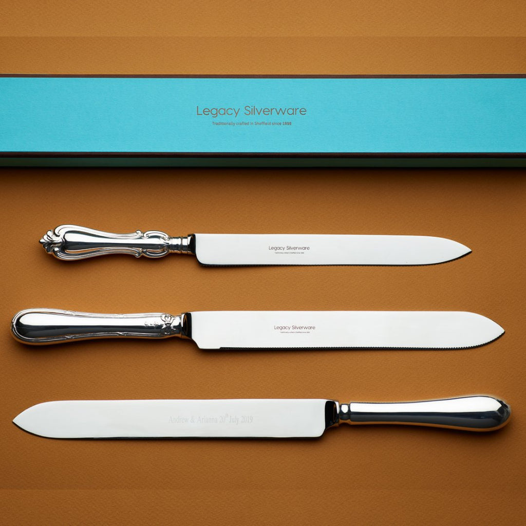 Legacy Silverware - Wedding Cake Knife, Ribbon & Bow - Buy Me Once UK
