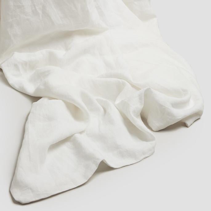 Piglet in Bed - White Linen Fitted Sheet - Buy Me Once UK