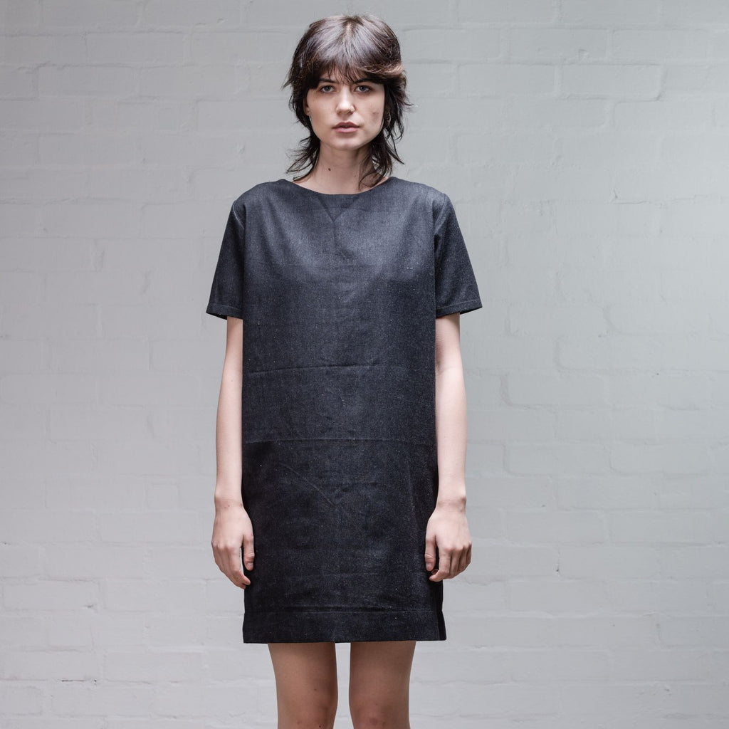 Organic Denim Dress, Black - BuyMeOnce Direct - BuyMeOnce UK